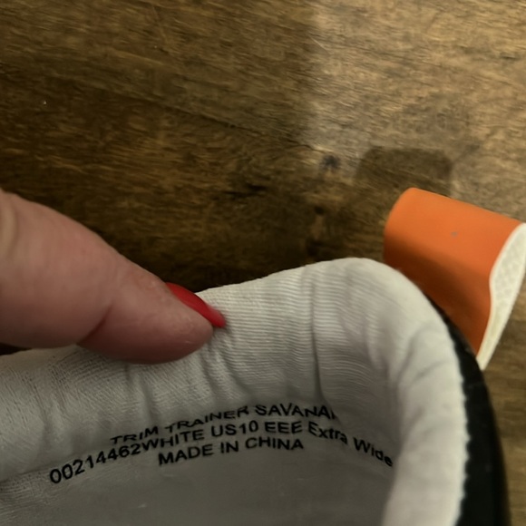 Evans Trim Trainer Savanah White size 10WW NEW - Picture 5 of 7